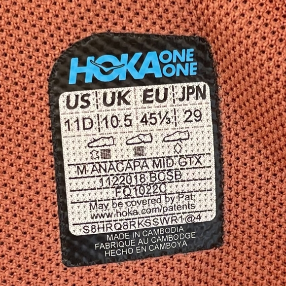 Hoka One One Anacapa Mid GTX Sun  Baked Clay GoreTex Hiking Shoes Boots NEW - Picture 4 of 6